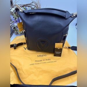 Women’s Valentino, Crossbody, leather bag, detachable shoulder strap, made Italy